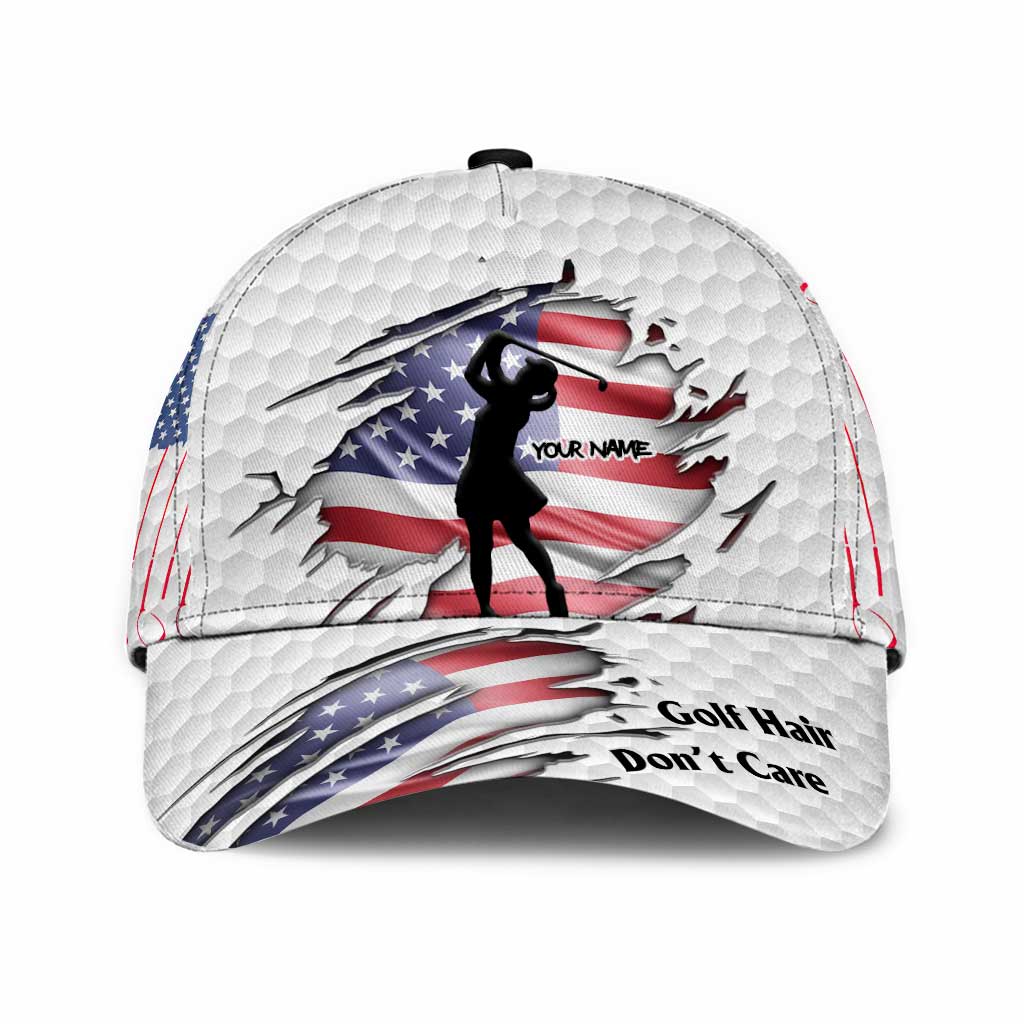 Golf Hair Don't Care - Personalisierte klassische Kappe zum Unabhängigkeitstag