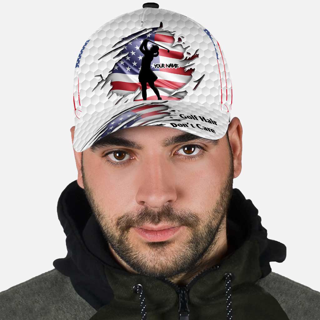Golf Hair Don't Care - Personalisierte klassische Kappe zum Unabhängigkeitstag