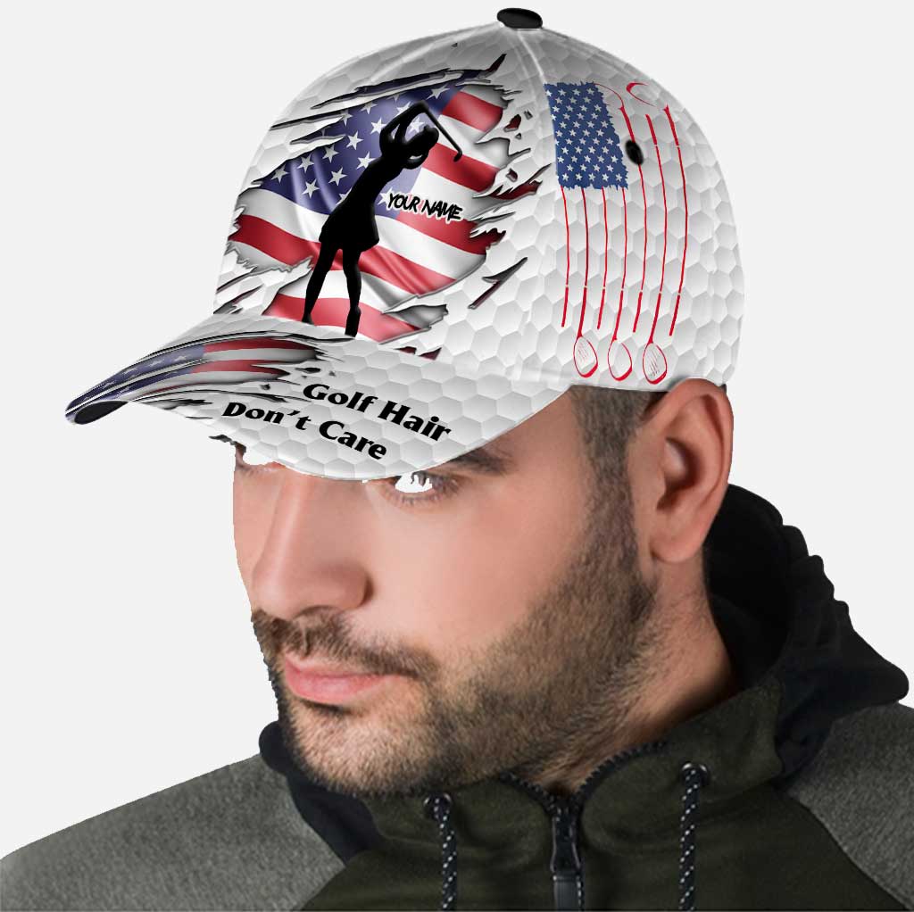 Golf Hair Don't Care - Personalisierte klassische Kappe zum Unabhängigkeitstag