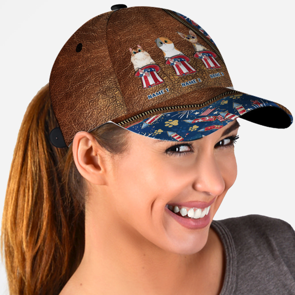 Joyeux 4 juin ! Casquette classique personnalisée avec chat