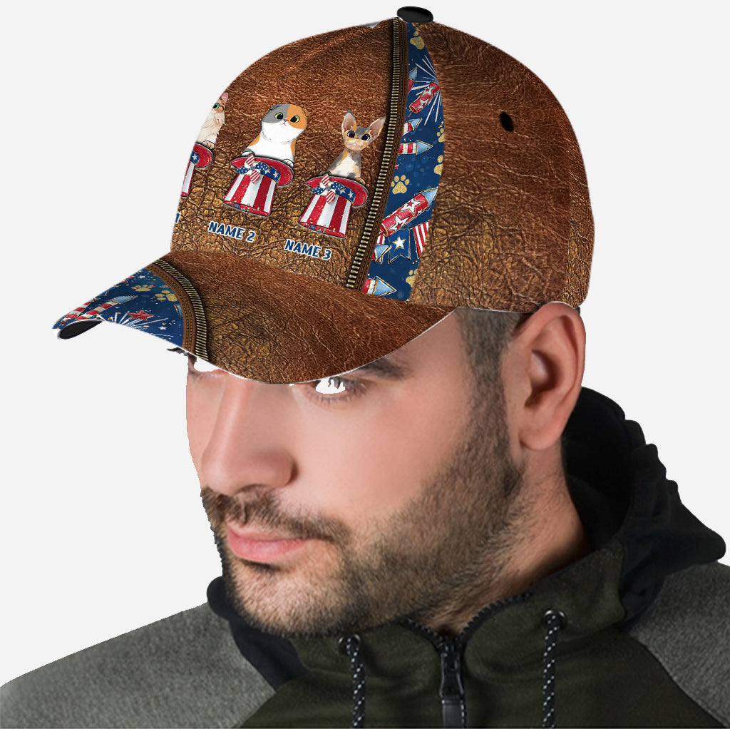 Joyeux 4 juin ! Casquette classique personnalisée avec chat