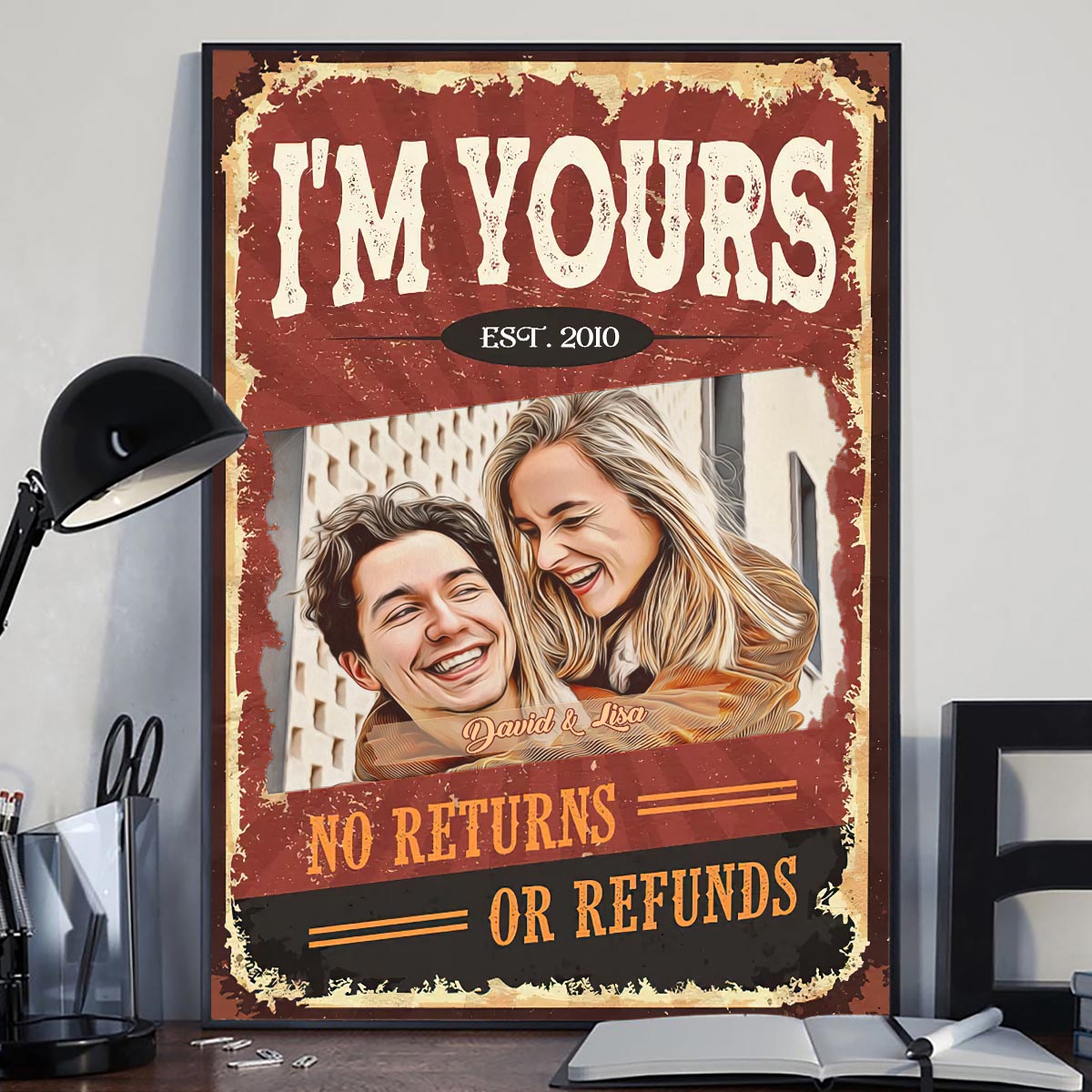 I'm Yours - Personalized Couple Canvas And Poster