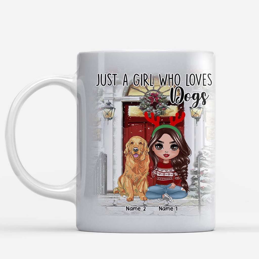 Life Is Better With Dogs - Personalized Christmas Dog Mug