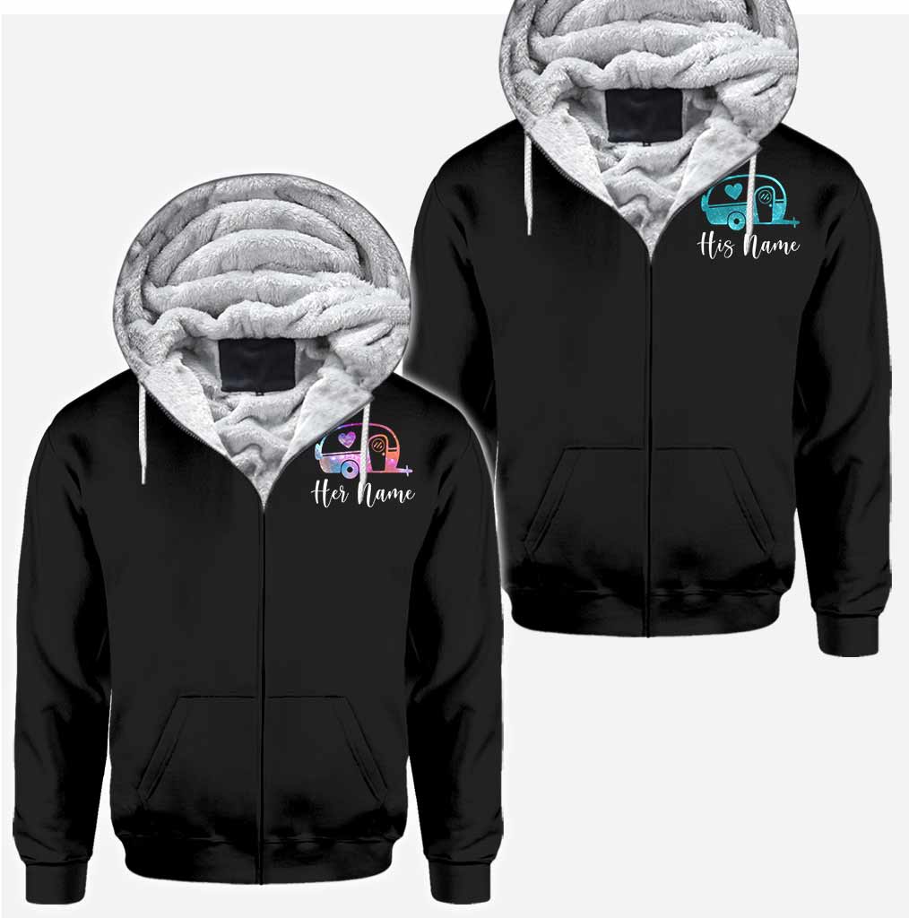 Camper King Camper Queen - T-shirt et sweat à capuche personnalisés sur le thème du camping