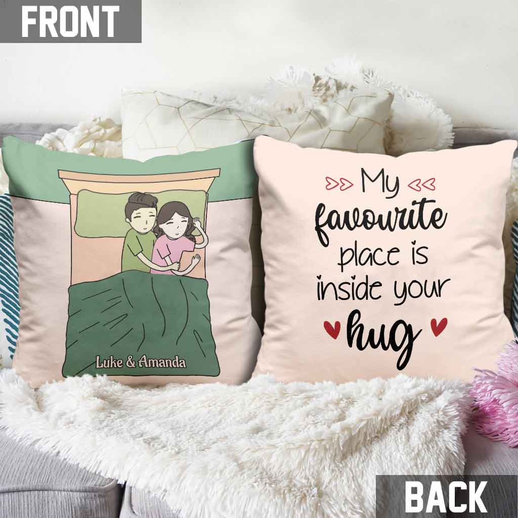 You Are My Favorite - Personalized Couple Throw Pillow