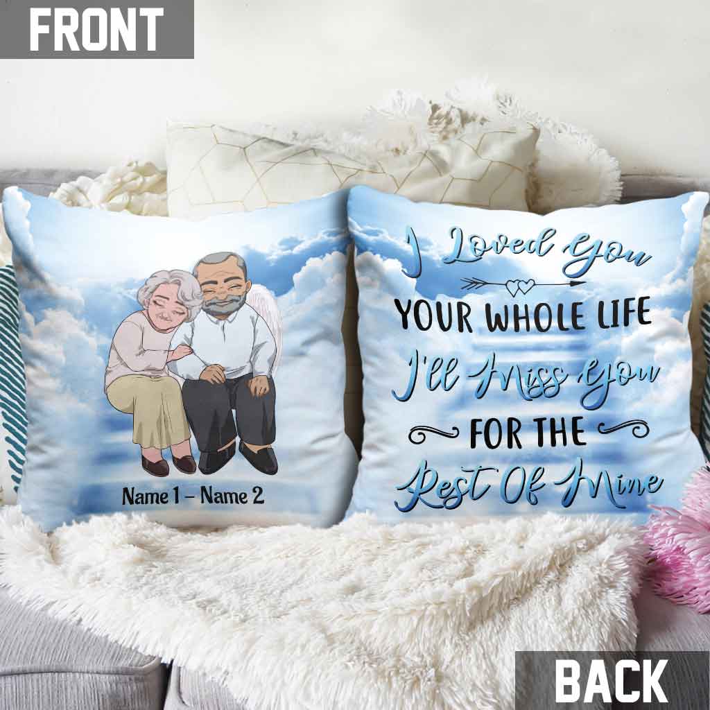 I'm A Proud Wife Memorial - Personalized Couple Throw Pillow