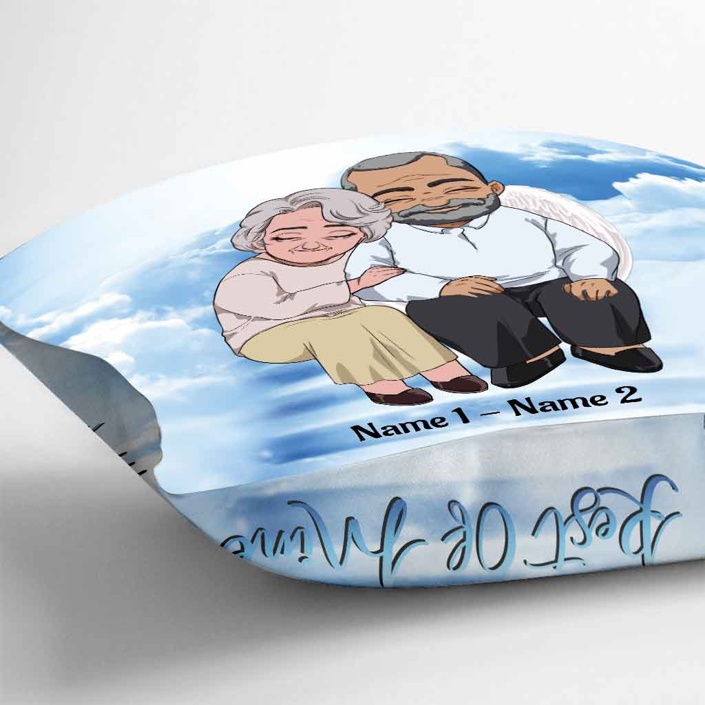 I'm A Proud Wife Memorial - Personalized Couple Throw Pillow