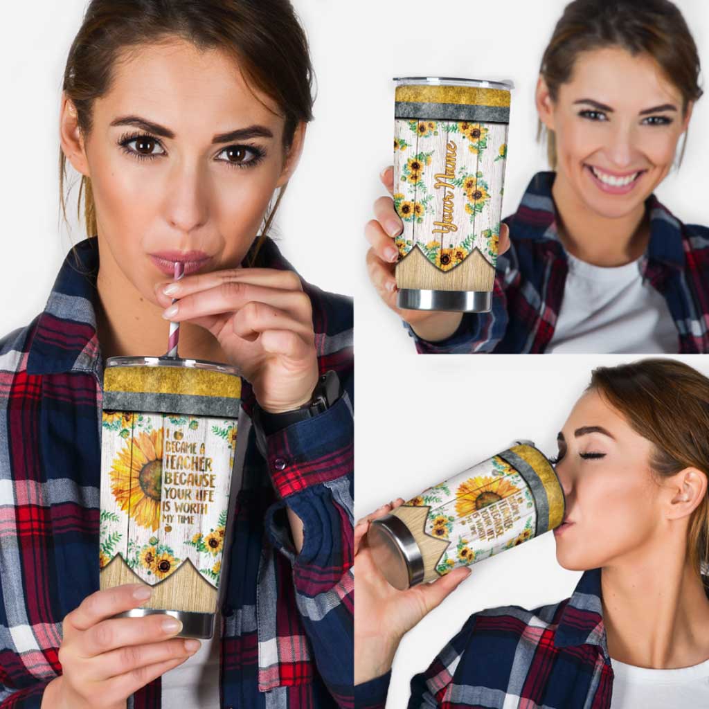 Became A Teacher Personalized Tumbler