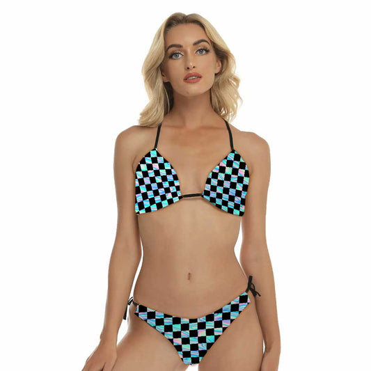Dirt Track - Racing Women's Triangle Bikini Swimsuit