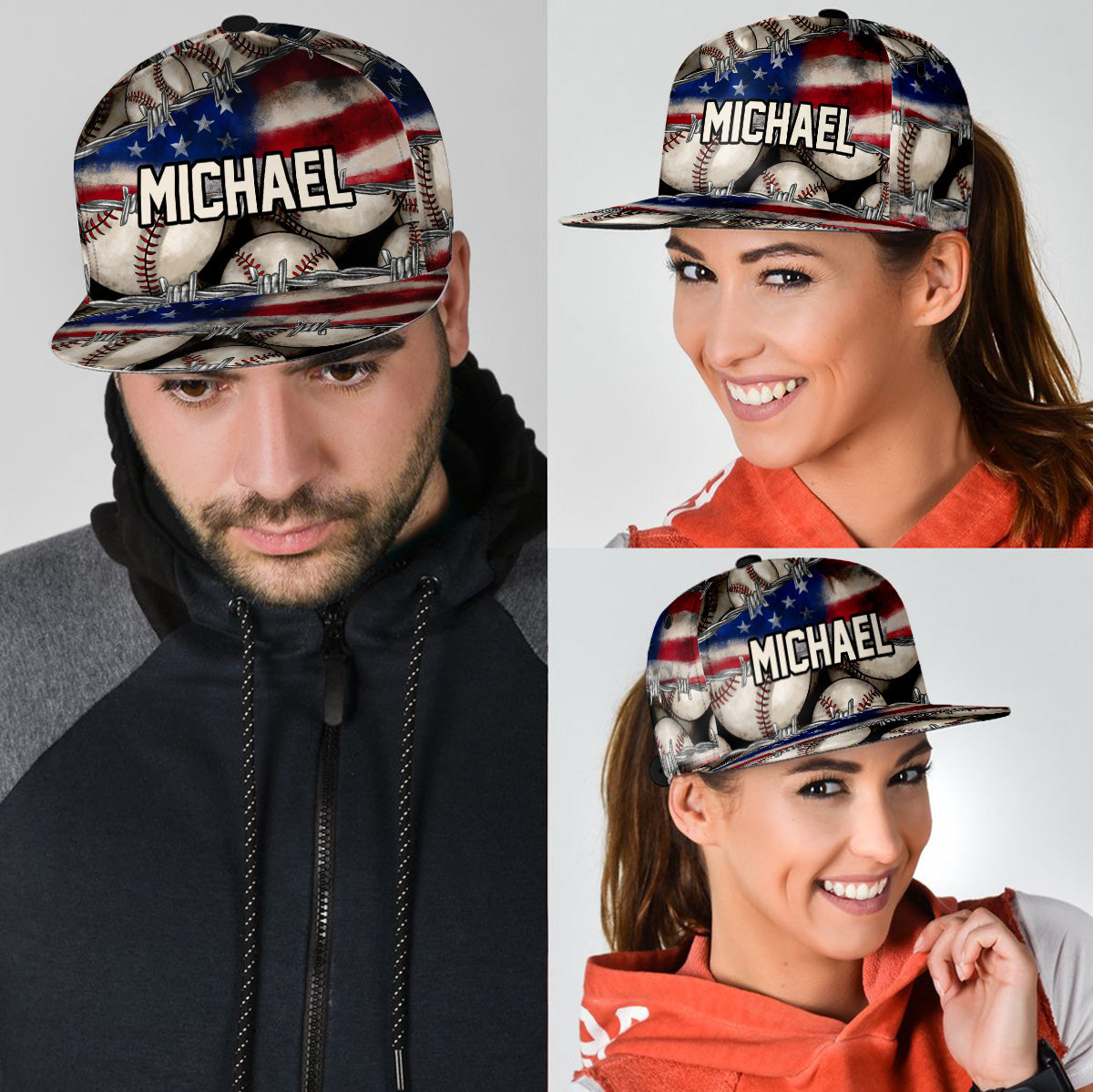 Casquette de baseball personnalisée « Porte-drapeau »