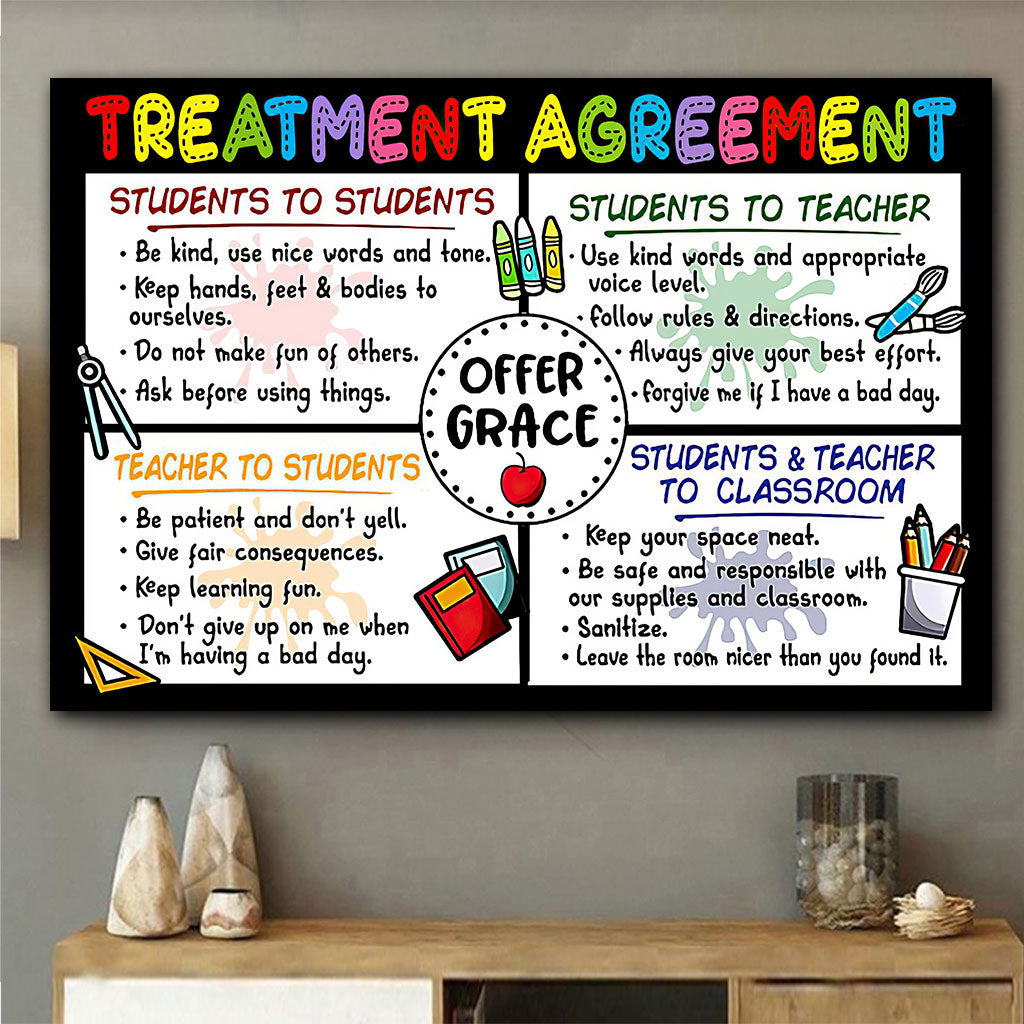 Behandlungsvereinbarung – Lehrerposter