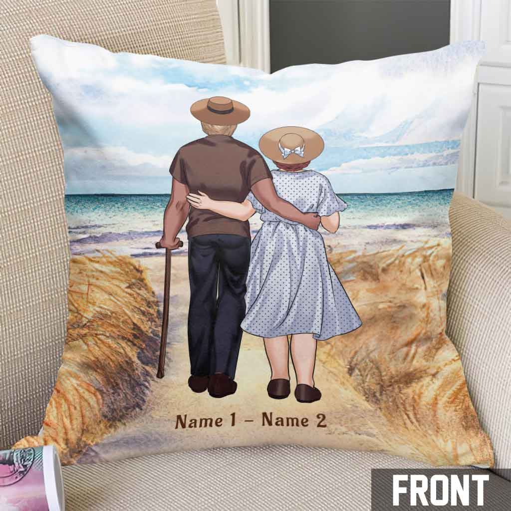 When We Get To The End - Personalized Couple Throw Pillow