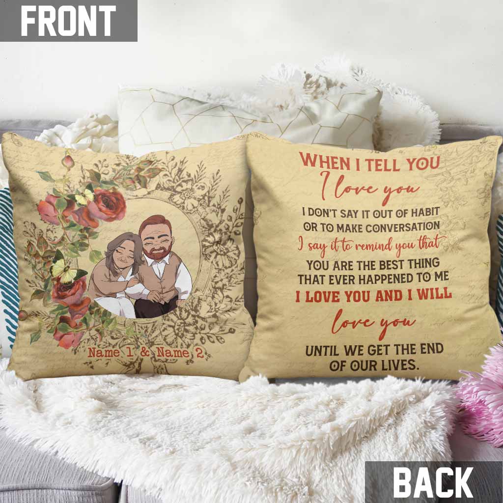 You Are The Best Thing That Ever Happend To Me - Personalized Couple Throw Pillow