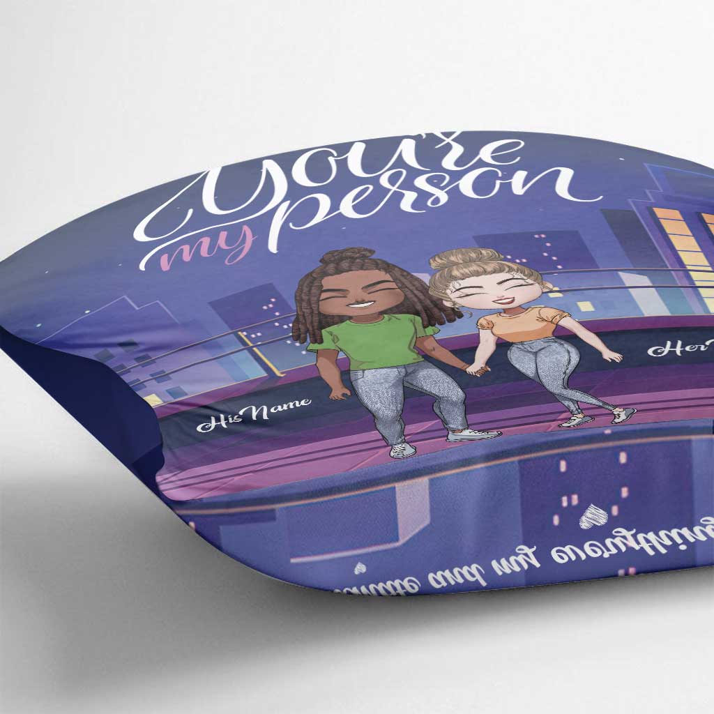 Until We Get The End Of Our Lives - Personalized Couple Throw Pillow