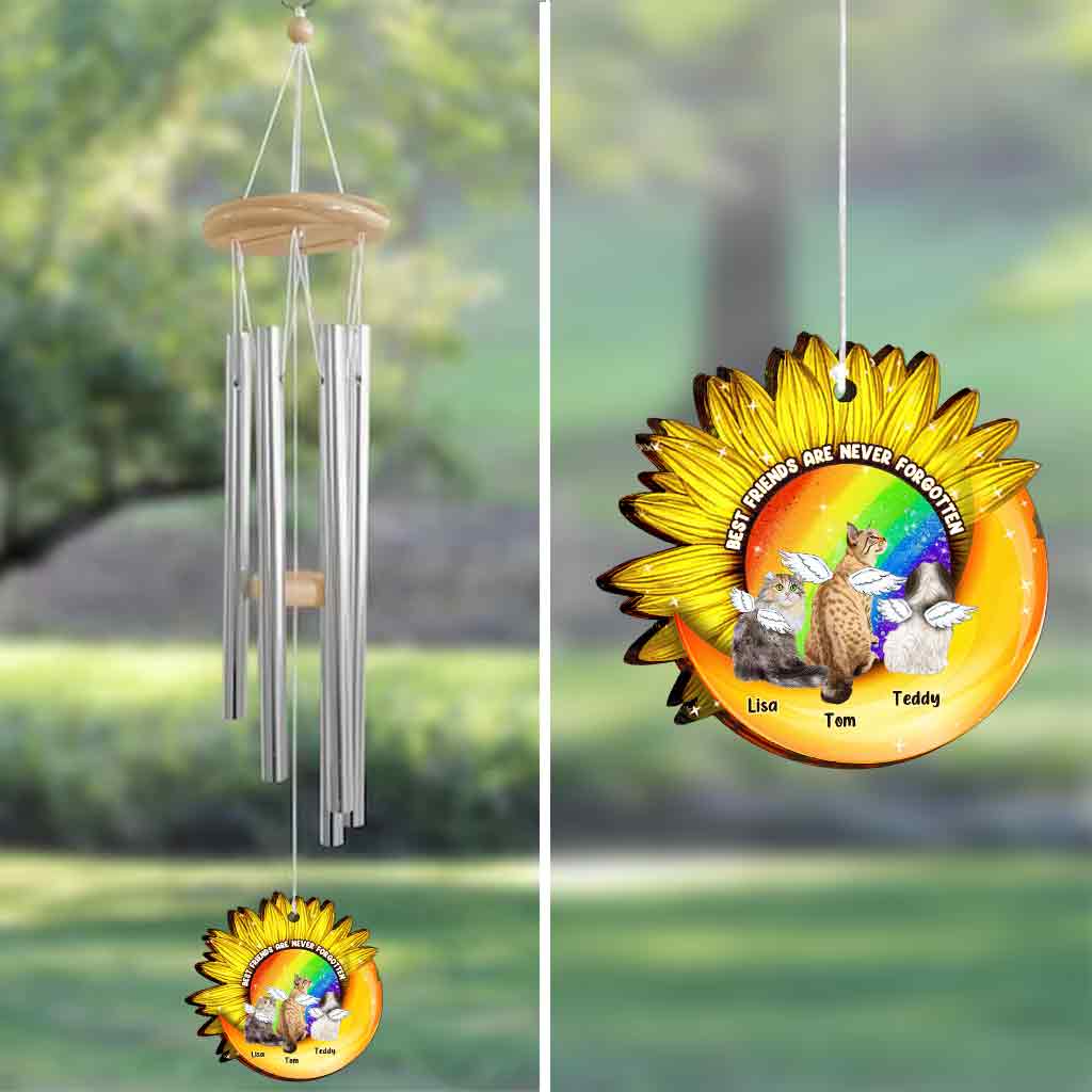 Best Friends Are Never Forgotten - Personalized Dog Wind Chime
