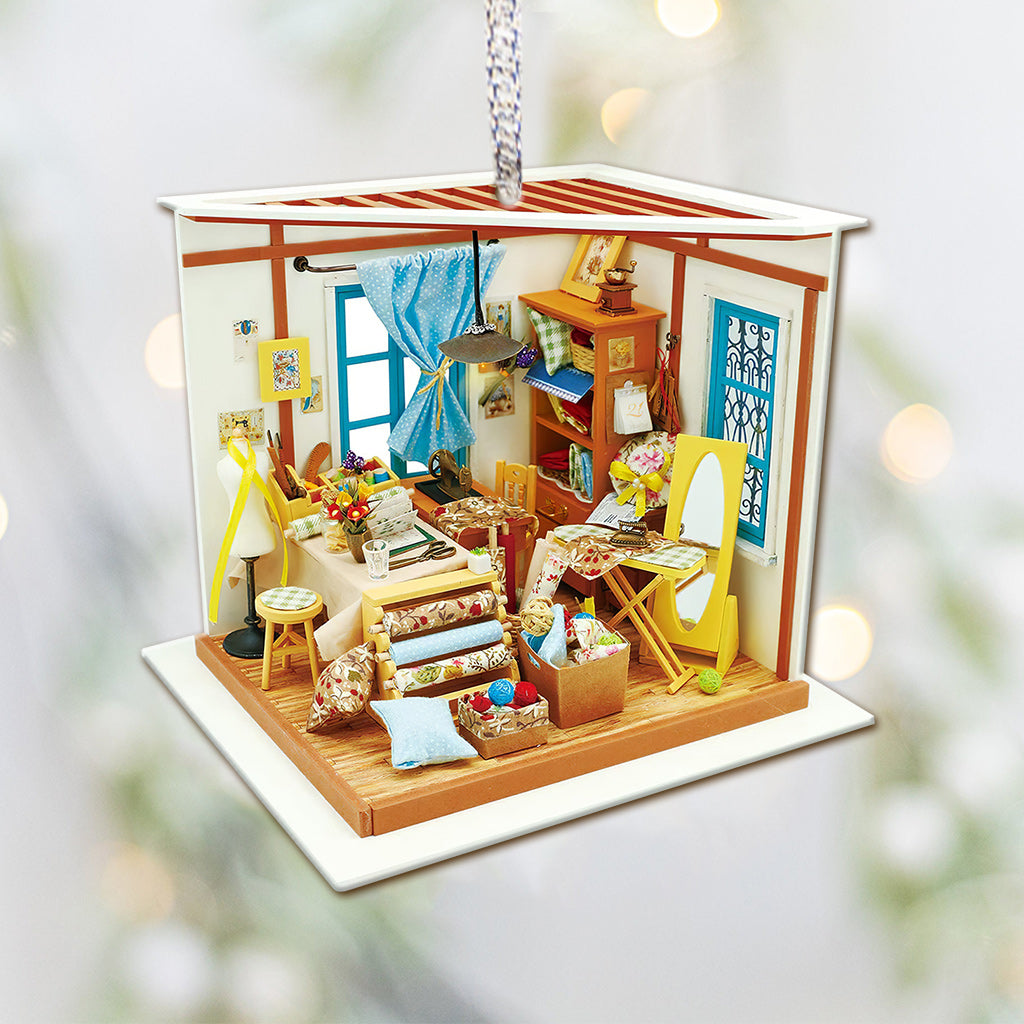 Nähzimmer - Weihnachtsschmuck (beidseitig bedruckt)