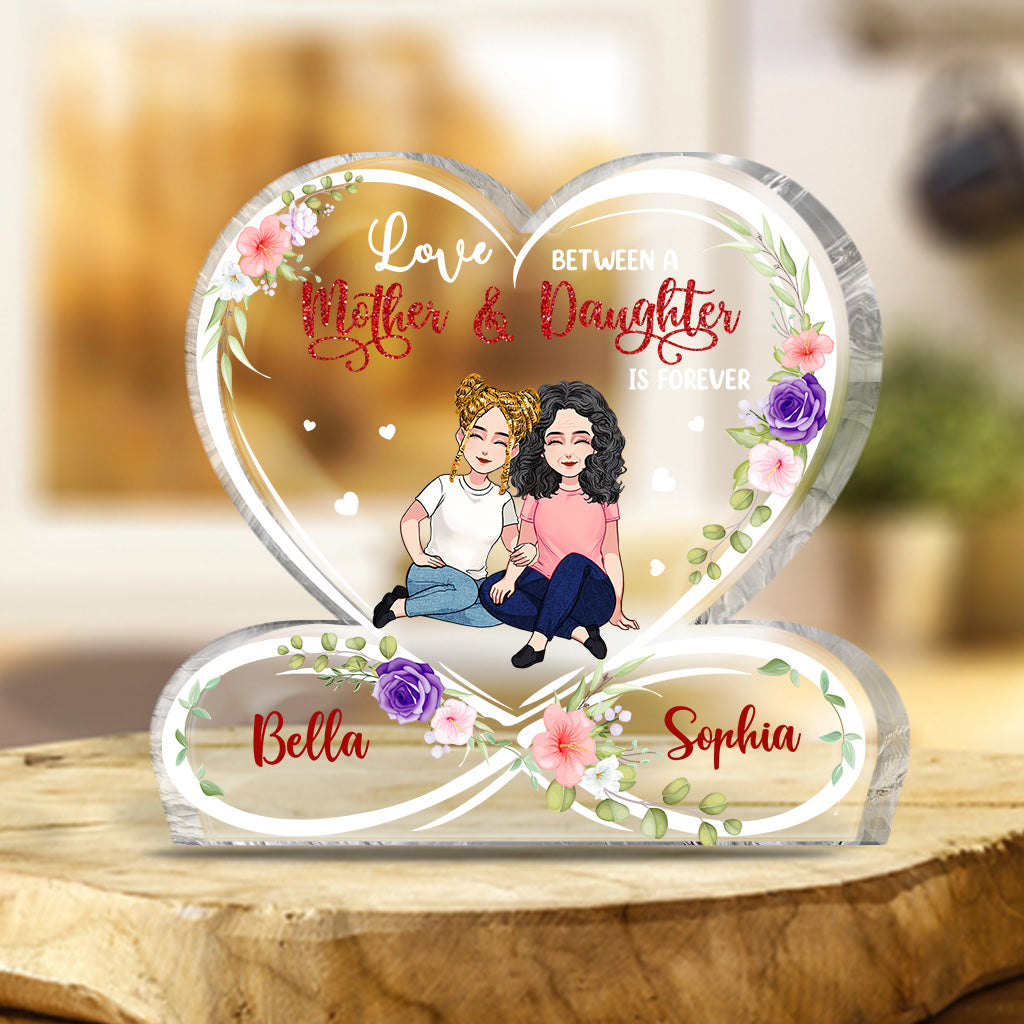 A Love Between A Mother - Personalized Mother's Day Mother Custom Shaped Acrylic Plaque