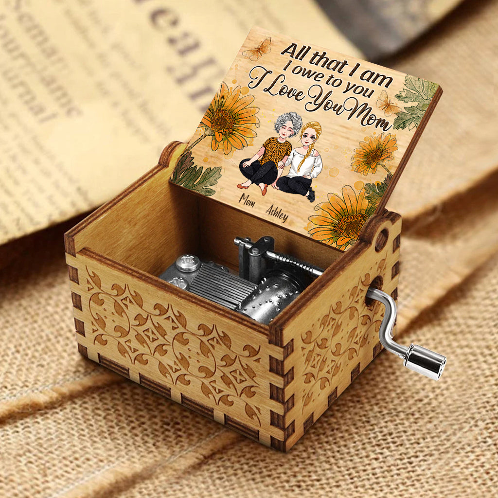 All That I Am - Personalized Mother's Day Mother Hand Crank Music Box