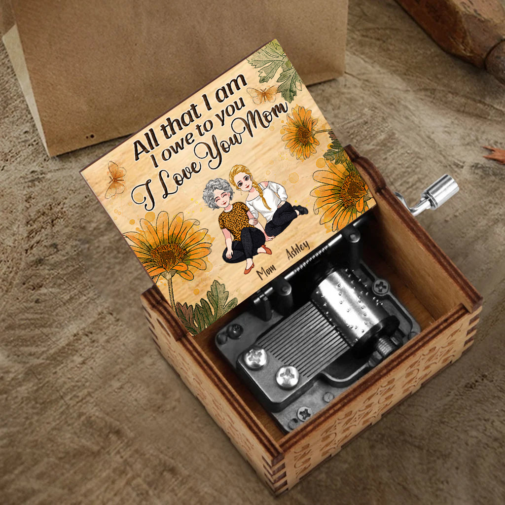 All That I Am - Personalized Mother's Day Mother Hand Crank Music Box