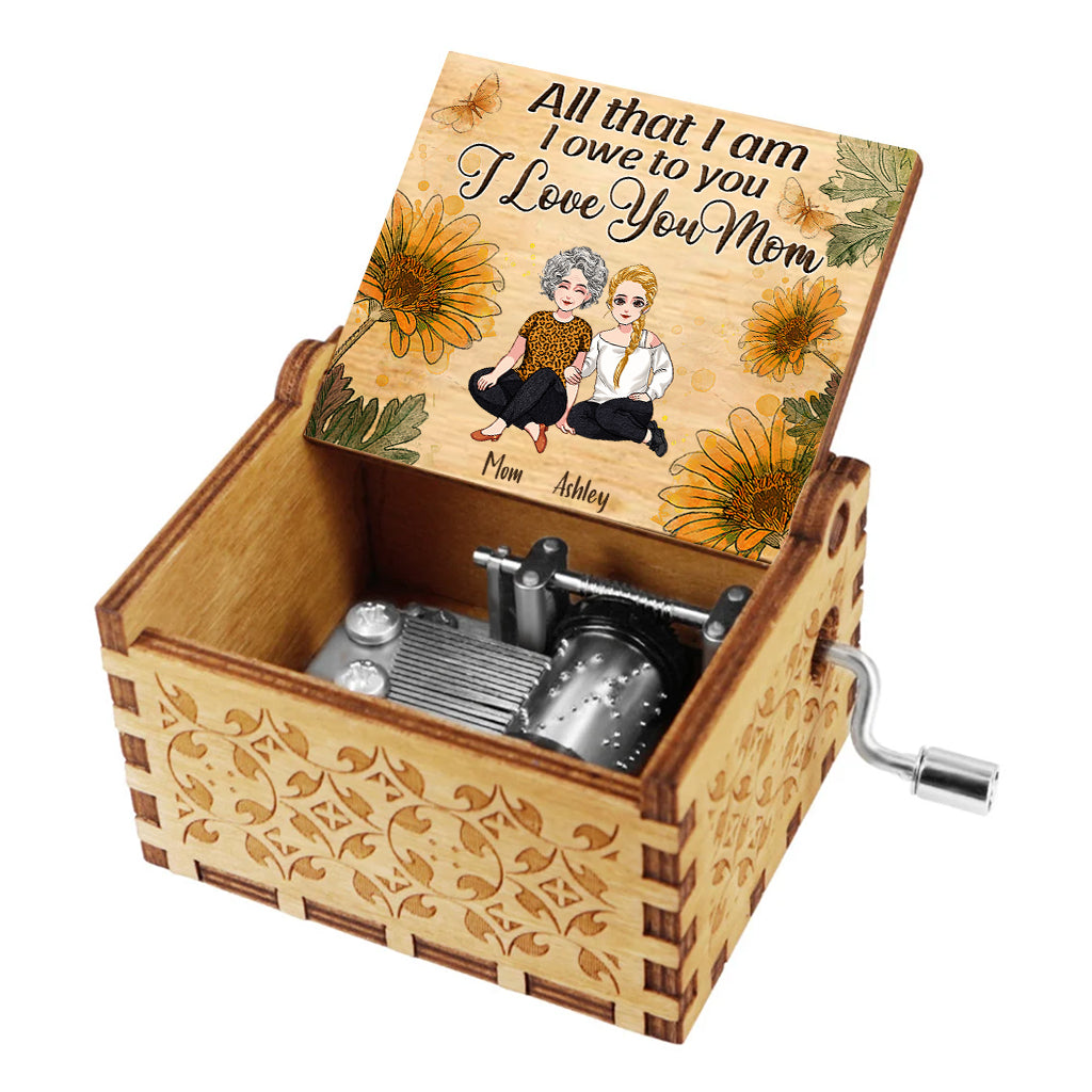 All That I Am - Personalized Mother's Day Mother Hand Crank Music Box