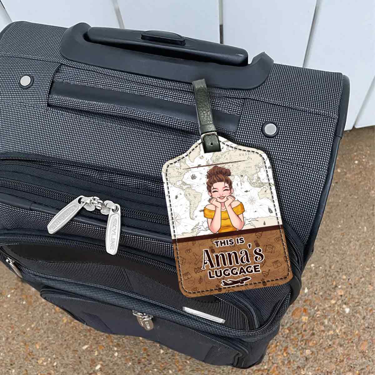 Ceci est mon bagage - Étiquette de bagage de voyage personnalisée en cuir