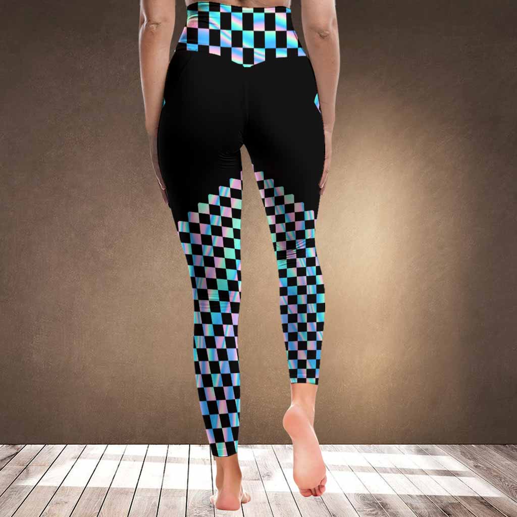 Leggings Love Racing aux couleurs du drapeau -