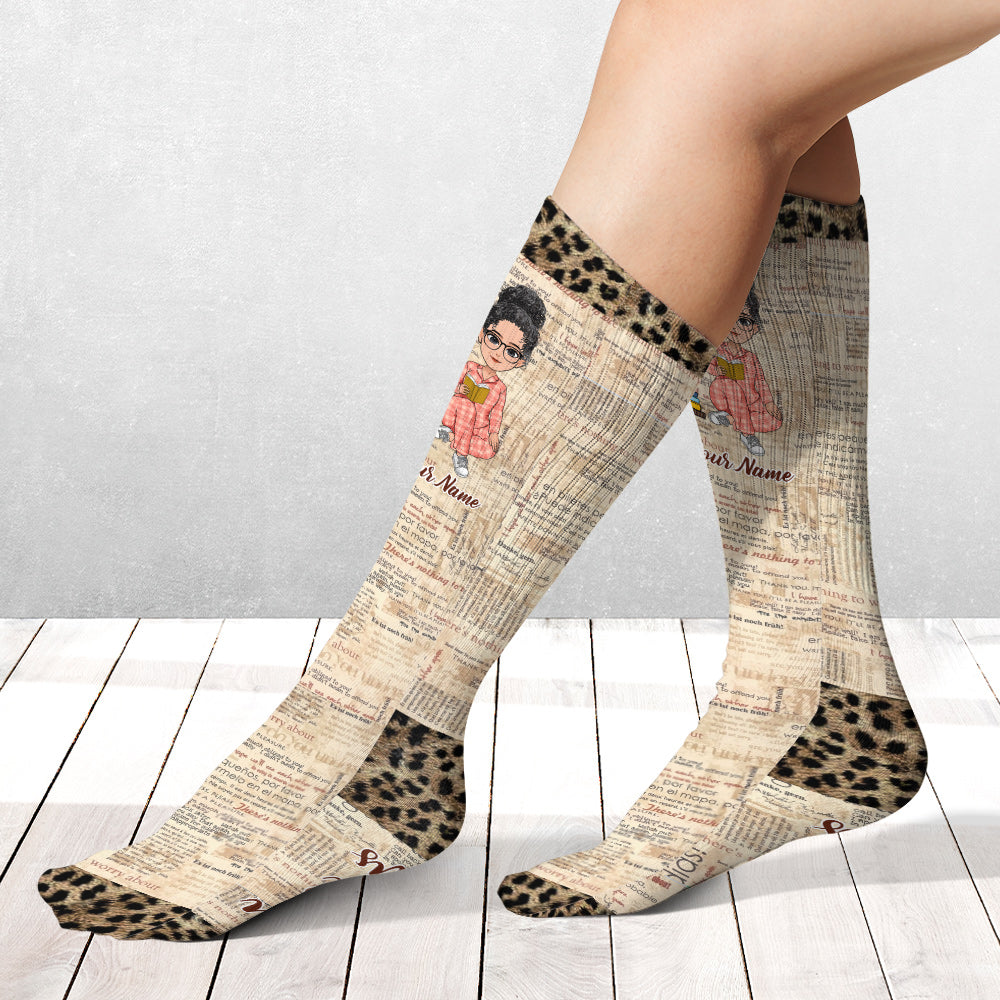 Ich lese – personalisierte Buchsocken