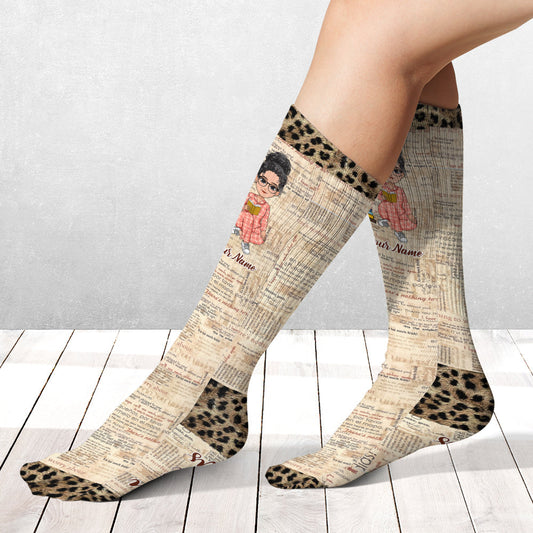 Ich lese – personalisierte Buchsocken