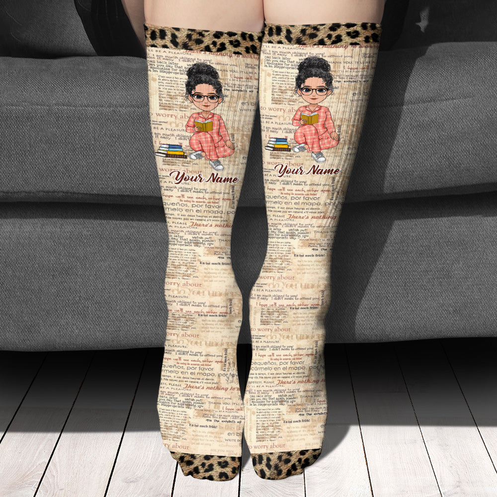 Ich lese – personalisierte Buchsocken