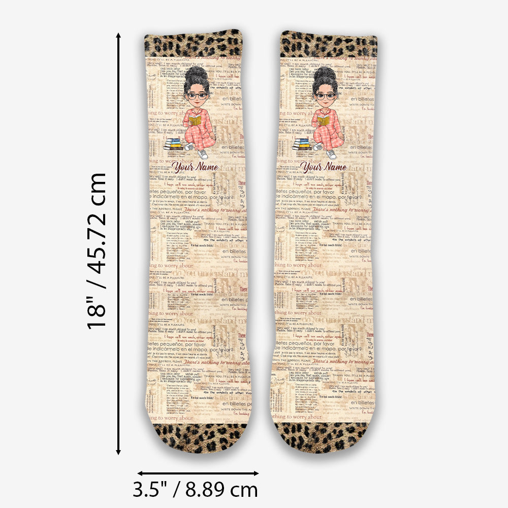 Ich lese – personalisierte Buchsocken