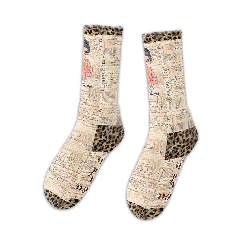 Ich lese – personalisierte Buchsocken