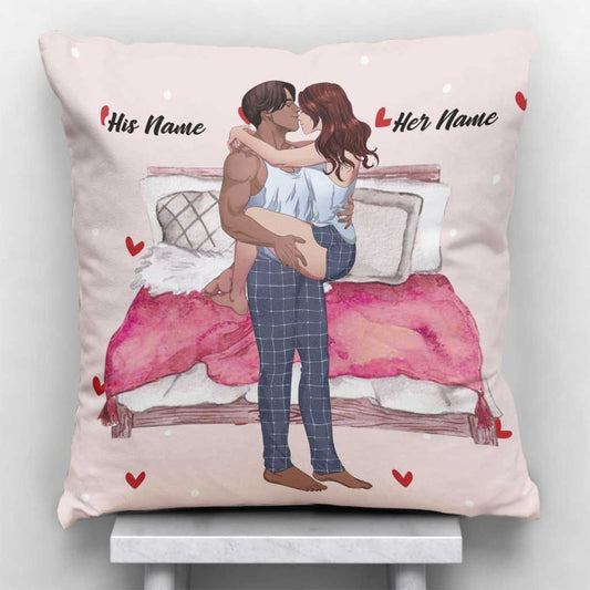 I'm Putting You On My - Personalized Couple Throw Pillow