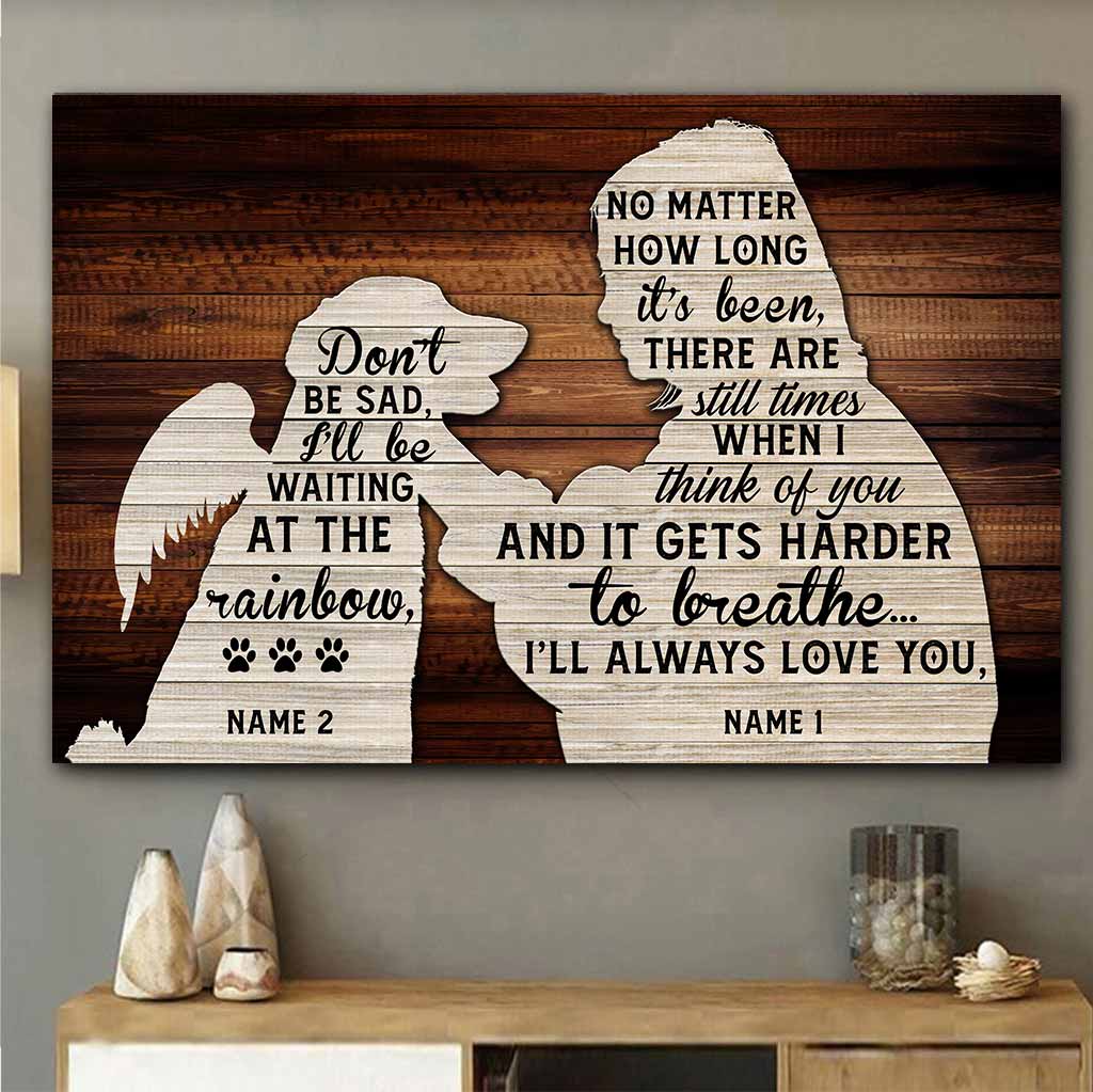 Tu me manques - Affiche personnalisée pour chien