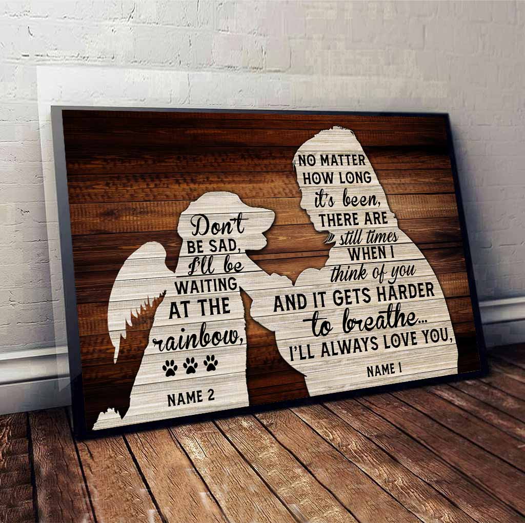Tu me manques - Affiche personnalisée pour chien