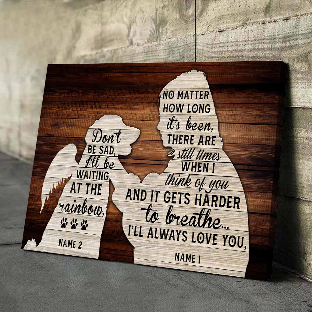Tu me manques - Affiche personnalisée pour chien
