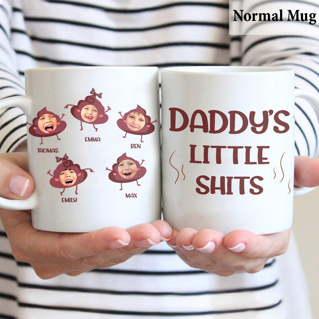Daddy's Little Shit - Gift for dad, grandpa, mom, uncle, aunt, grandma - Personalized Mug