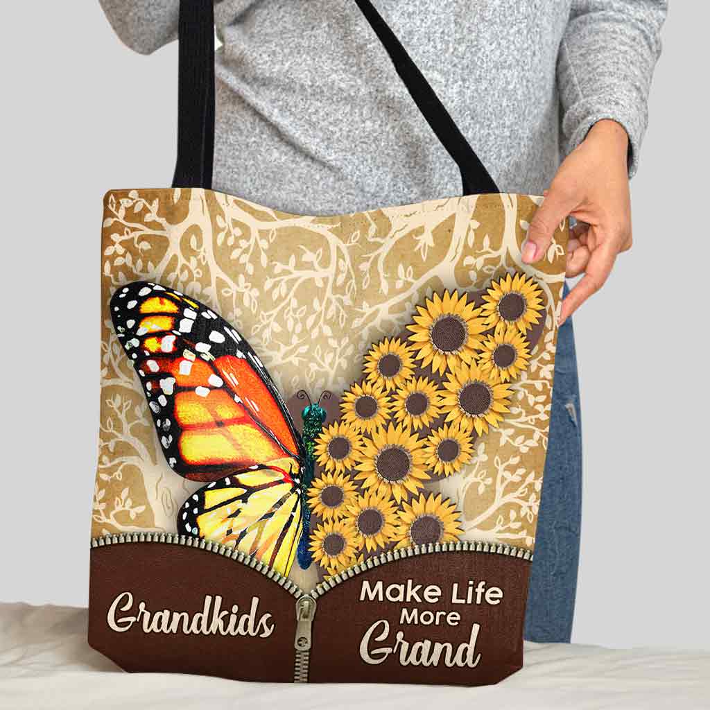 Les petits-enfants rendent la vie plus belle - Sac fourre-tout personnalisé pour grand-mère