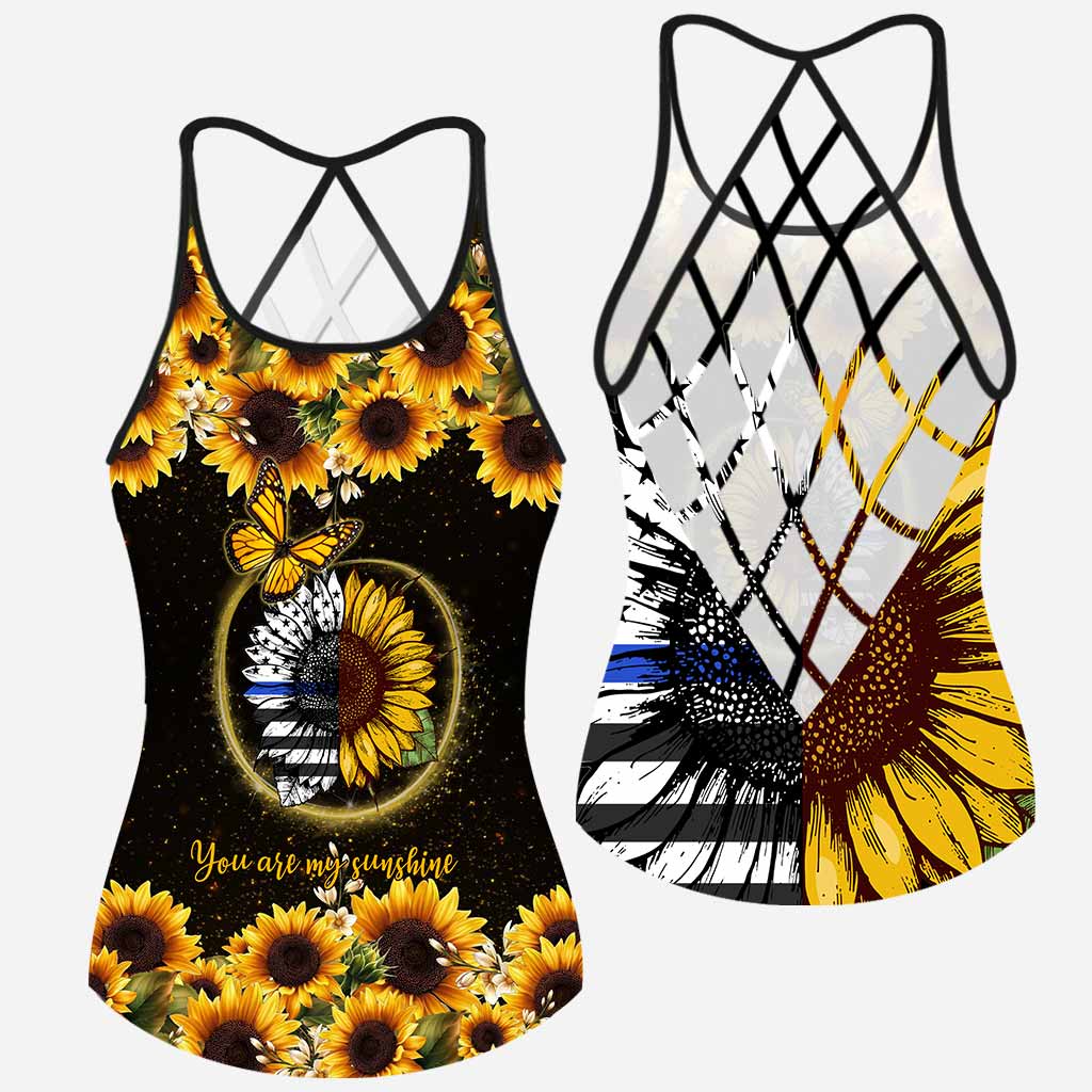 You're My Sunshine - Police Officer Cross Tank Top