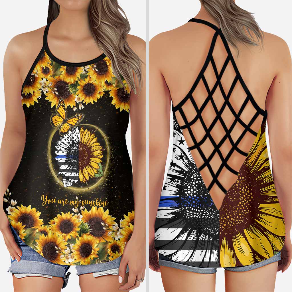 You're My Sunshine - Police Officer Cross Tank Top