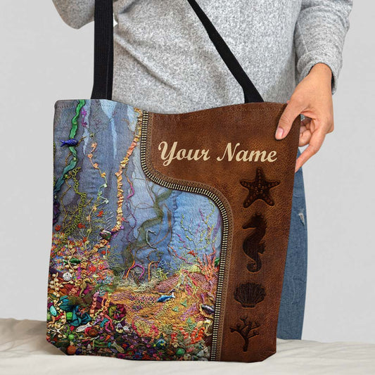 Love Sea Personalized Tote Bag