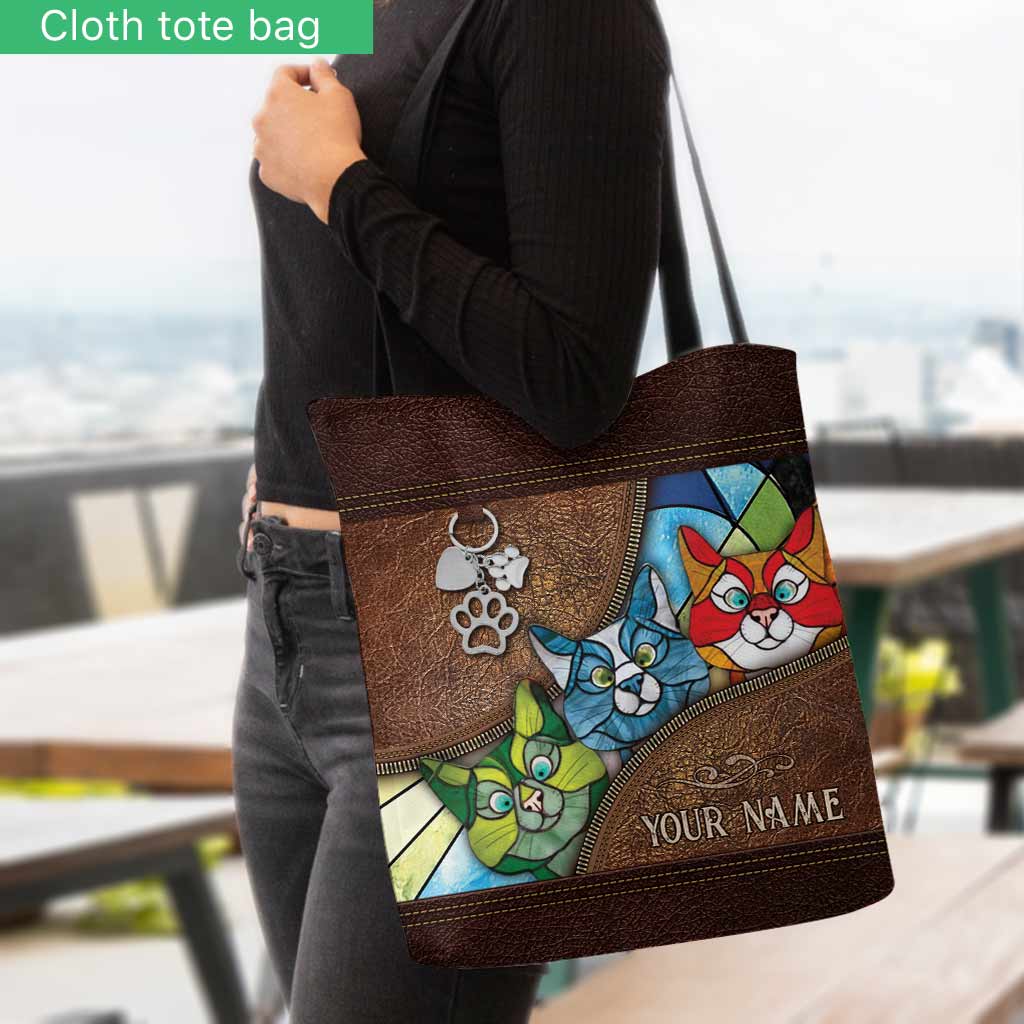 Sac fourre-tout personnalisé Chats qui regardent