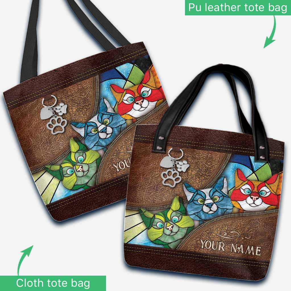 Sac fourre-tout personnalisé Chats qui regardent