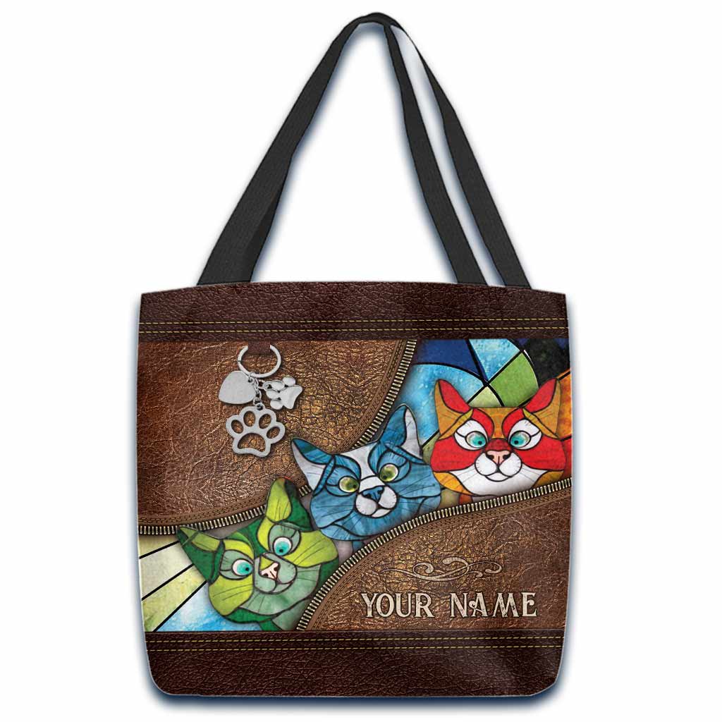 Sac fourre-tout personnalisé Chats qui regardent