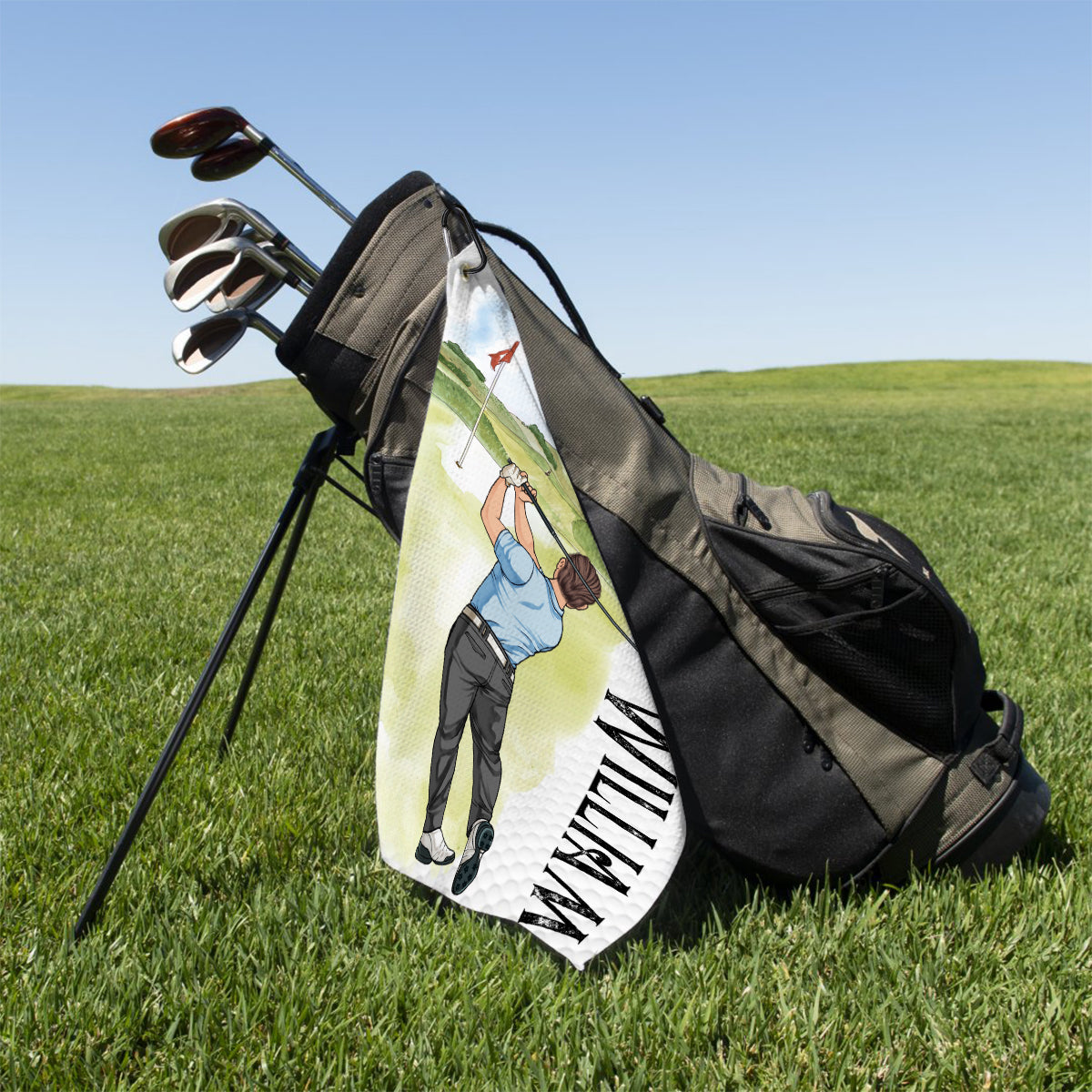 Meine Glücksgolfkappe – personalisiertes Golfhandtuch