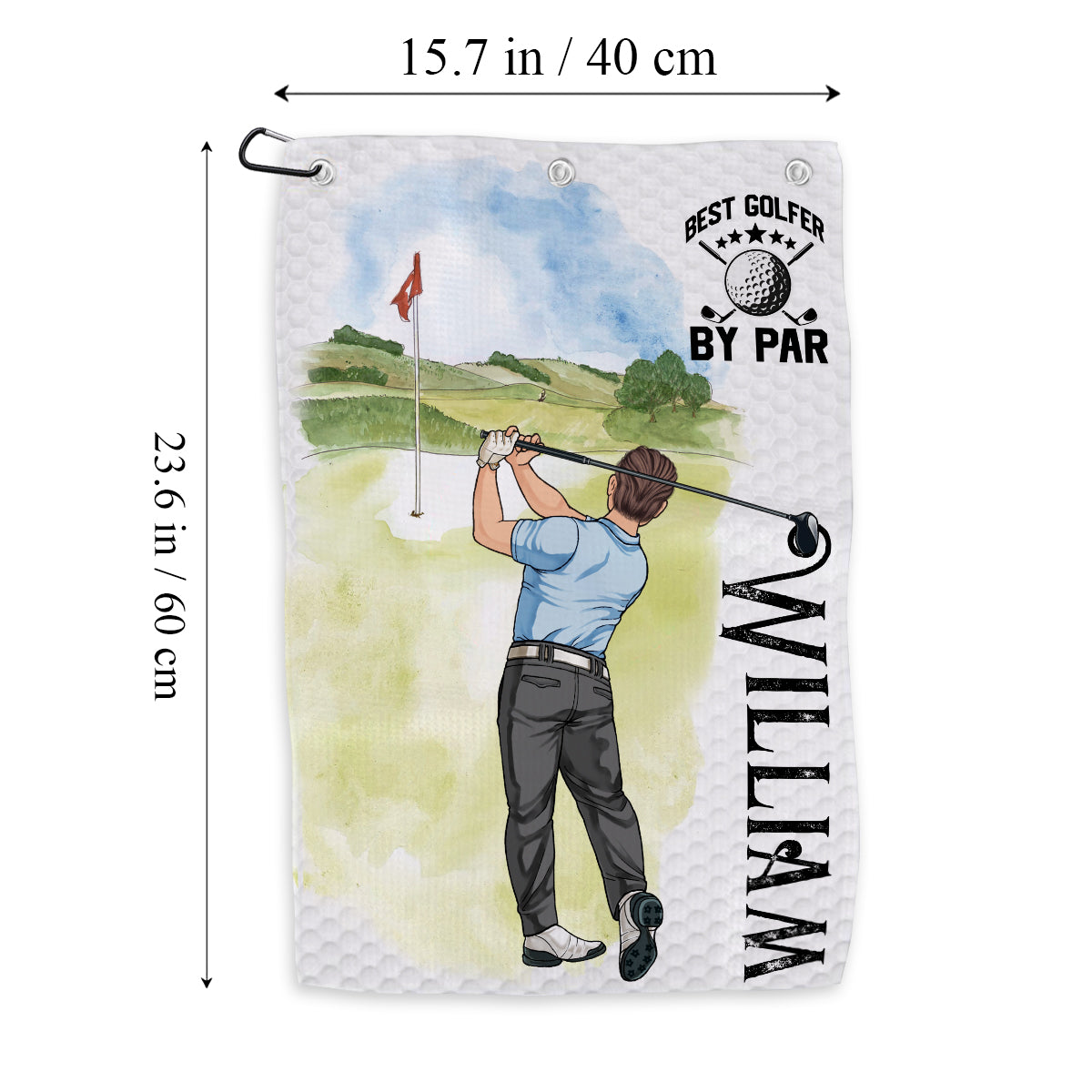 Meine Glücksgolfkappe – personalisiertes Golfhandtuch