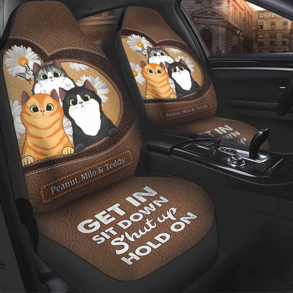 Einsteigen, hinsetzen – personalisierte Katzensitzbezüge