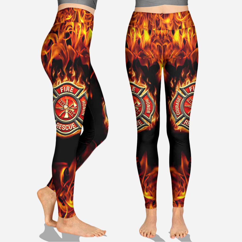 Gardez vos distances (60 m) - Ensemble sweat à capuche et legging de pompier personnalisé
