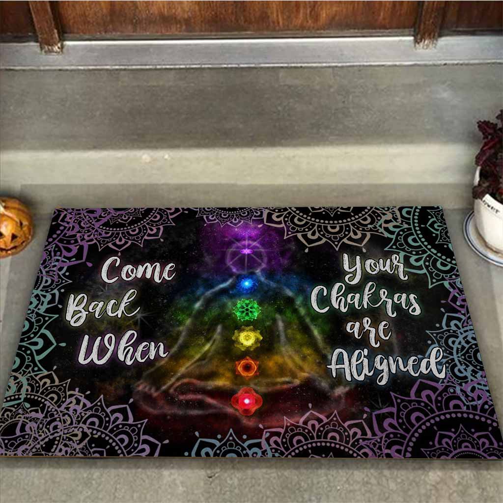 Revenez lorsque vos chakras seront alignés. Paillasson