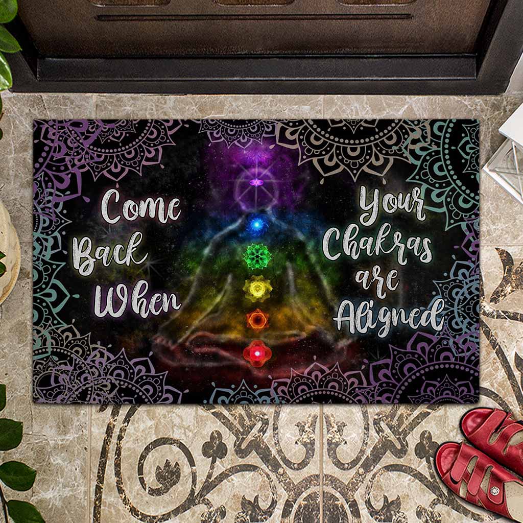 Revenez lorsque vos chakras seront alignés. Paillasson