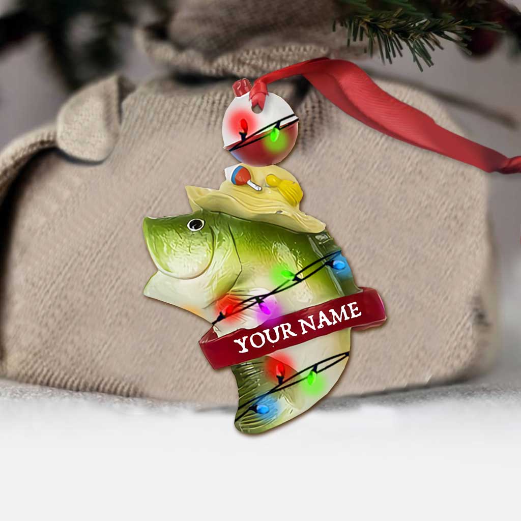 Angelausflug – Personalisierter Weihnachtsschmuck mit Angelmotiv (beidseitig bedruckt)
